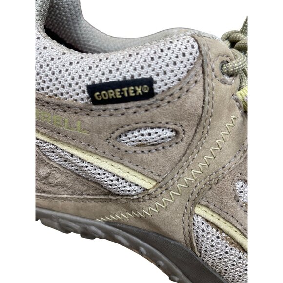 Merrell Goretex Wms brown suede hiking running trails sneakers Sz 8.5 SKU 9750 - Picture 4 of 16